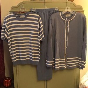 Alfred dunner powder blue set